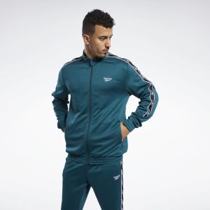 Reebok Classic Vector Tape Track Jacke Herren - Tiefes Türkis - DE 768-GEU